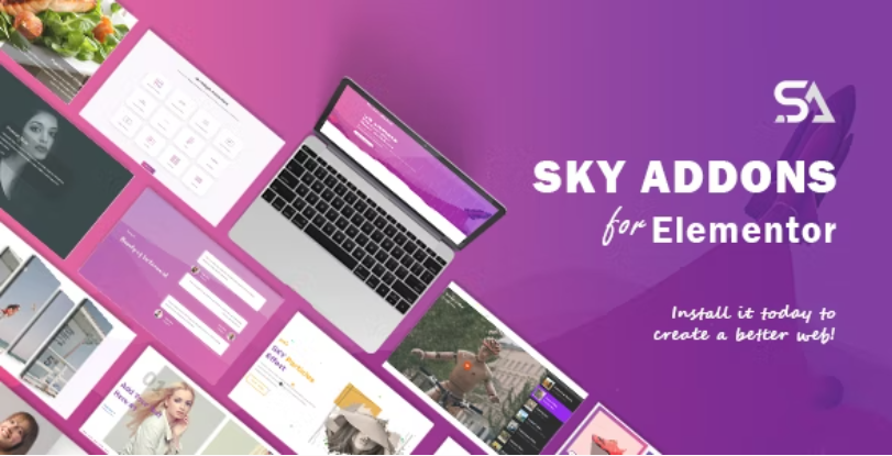 Sky Addons v2.0.5 – 适用于 Elementor Page Builder WordPress 插件