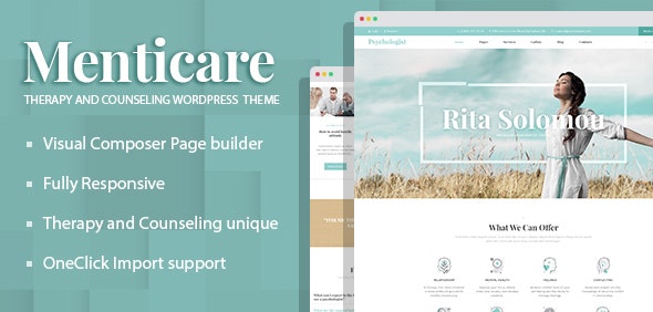 Menticare v1.5.1 – WordPress 治疗和咨询主题