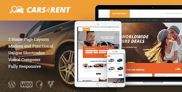 Cars4Rent v1.4.1 – WordPress 汽车租赁和出租车服务主题