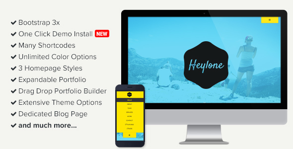 Heylone v2.2 – WordPress 单页视差主题