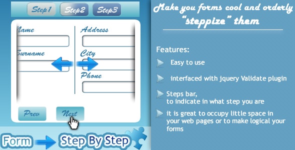 “Steppize” Form Step By Step v1.2