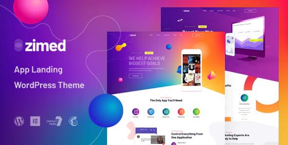 Zimed v2.0 – 应用程序登录 WordPress主题