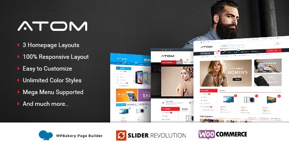 Atom – 响应式 WooCommerce WordPress 主题