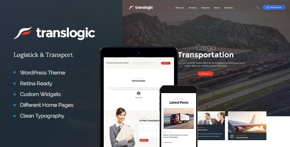 Translogic v1.2.5 – WordPress 物流运输主题