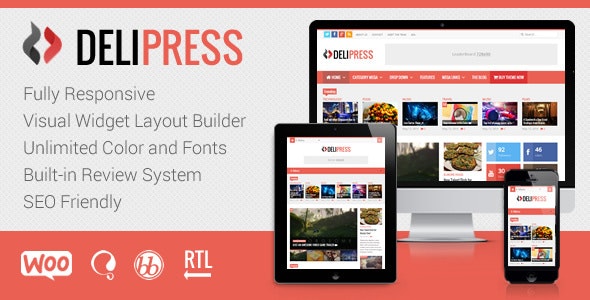 DeliPress v3.9 – WordPress 杂志和评论主题