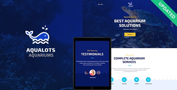 Aqualot v1.1.4 – 水族馆服务 WordPress 主题