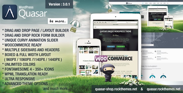 Quasar v4.7 – 带有 Animation Builder的最佳 WordPress 主题