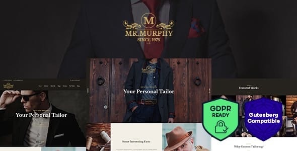 Mr. Murphy v1.2.5 – 定制礼服剪裁服装 WordPress 主题