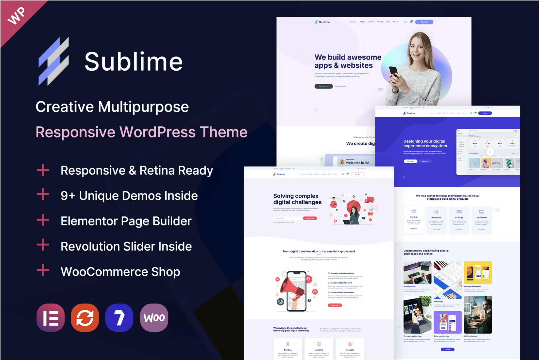 Sublime v1.5 – 创意多用途 WordPress 主题