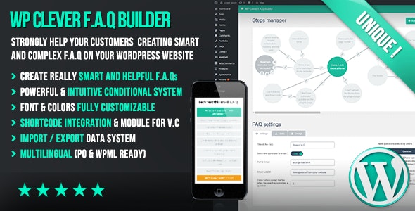 WP Clever FAQ Builder v1.43 – WordPress常见问题解答插件