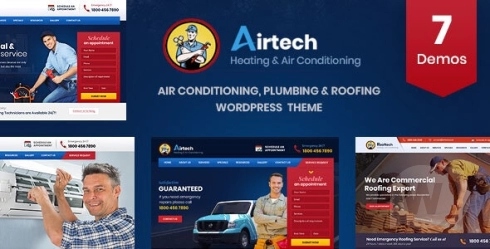 Airtech v3.4 – Plumber HVAC and Repair 主题