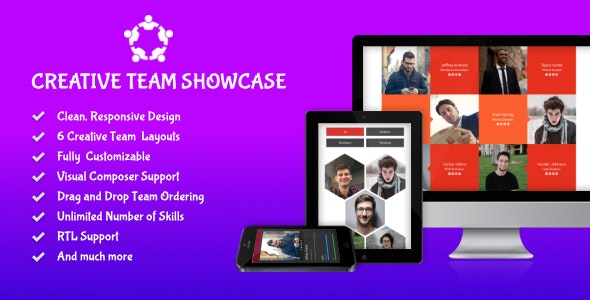 Creative Team Showcase v2.7.0 – WordPress的团队展示插件