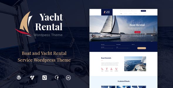 Yacht and Boat Rental Service v1.2.5 – WordPress 游艇和船只租赁服务主题