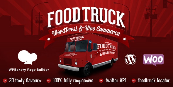 Food Truck & Restaurant 20 Styles v6.0 – WordPress美食主题