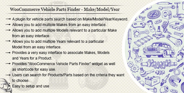 WooCommerce Vehicle Parts Finder – Make/Model/Year Version v3.4