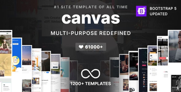 Canvas v7.2.0 – 多用途 HTML5 模板