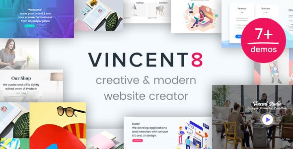 Vincent Eight v1.20 – WordPress 响应式多用途主题