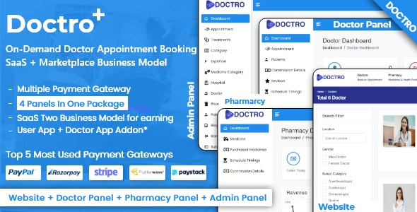 On-Demand Doctor Appointment Booking SaaS Marketplace Business Model v8.1.0 – 按需医生预约