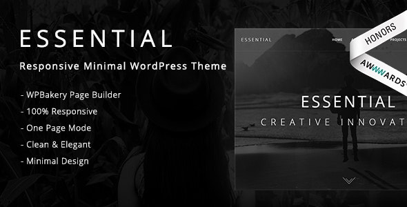 Essential v3.0 – 响应式最小 WordPress 主题