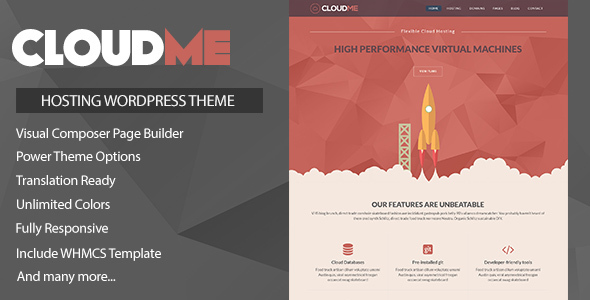 Cloudme Host v1.1.6 – WordPress Hosting Theme