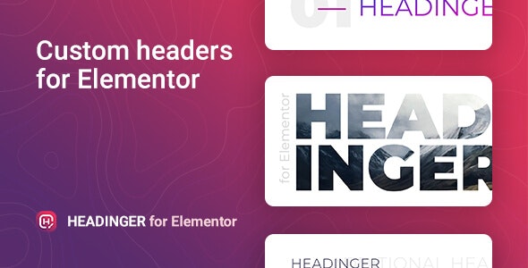 Headinger v1.1.2 – Elementor  的可自定义 标题