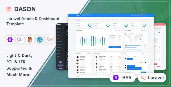 Dason v7 April 2022 – Laravel Admin & Dashboard Template