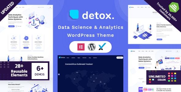 Detox v2.3 – WordPress数据科学与分析主题