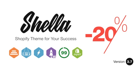 Shella v6.4.0 – 多用途 Shopify 主题，使用横幅生成器