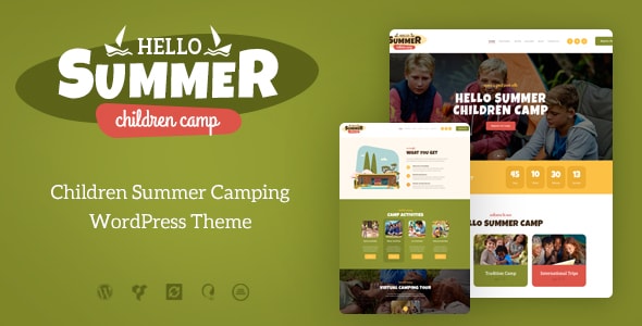 Hello Summer v1.0.11 – 一个儿童营WordPress 主题