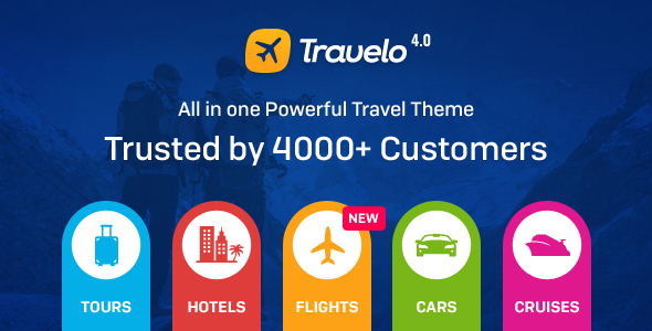 Travelo v4.2.4 – WordPress旅行/旅游预订主题