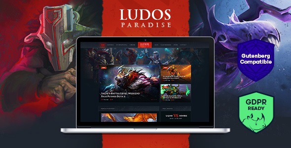 Ludos Paradise v2.0.7 – 游戏博客和部落 WordPress 主题