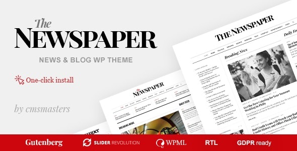 The Newspaper v1.1.4 – 新闻杂志社论 WordPress 主题