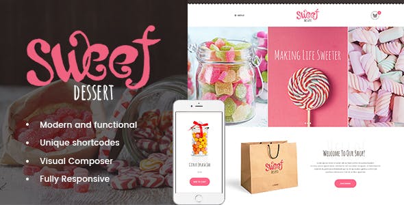 Sweet Dessert v1.1.7 – WordPress 甜品主题