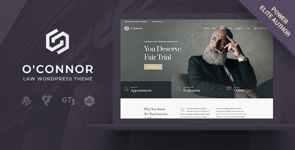 Oconnor v1.6.0 – 法律、律师和律师 WordPress 主题