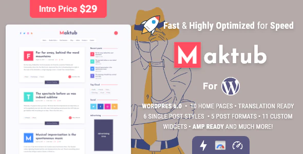 Maktub v2.0.0 – 适用于 WordPress 的最小轻量级 博客