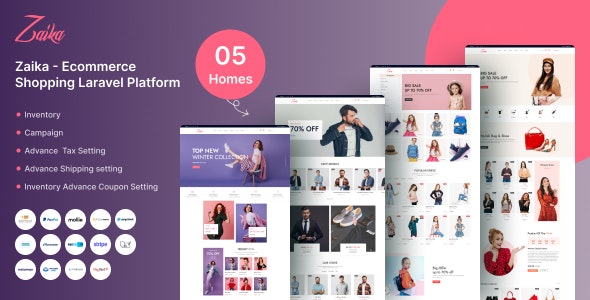 Zaika eCommerce CMS v2.1.0（已汉化）  – Laravel 电子商务购物平台