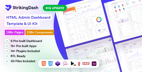 StrikingDash v3.0.2 – HTML后台管理模板