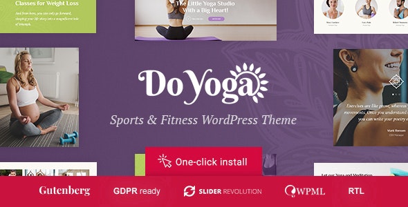 Do Yoga v1.1.7 – WordPress 健身工作室和瑜伽俱乐部主题