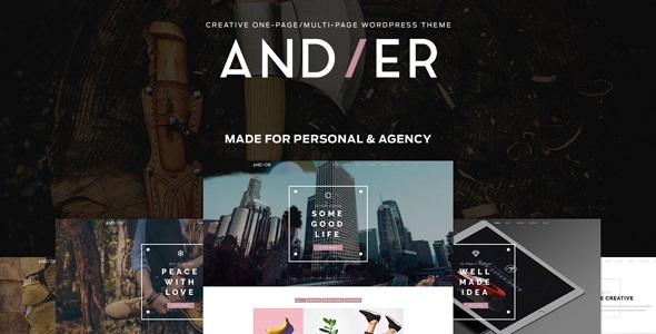 Andier v1.2.2 – 响应式单页和多页组合主题