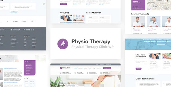 Physio v3.1.1 – 物理治疗和医疗诊所 WP 主题