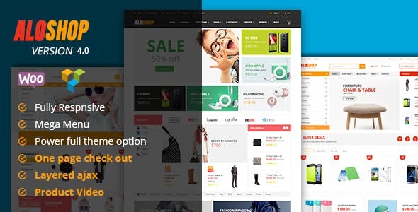 Alo Shop v5.2 – WordPress 大型市场响应式 WooCommerce 主题