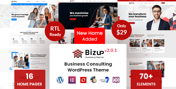 Bizup v2.0.5 – 商务咨询 WordPress 主题