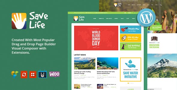 Save Life v1.2.6 – 非营利、慈善和捐赠 WordPress 主题