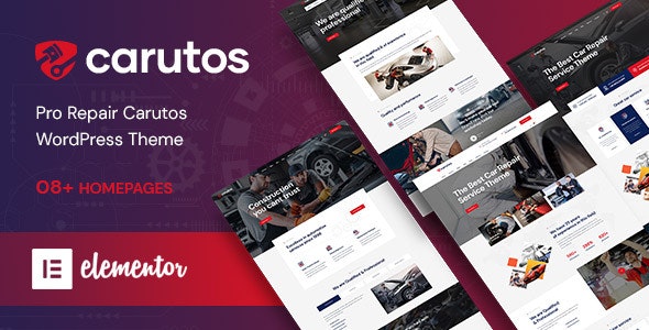 Carutos v1.0.7 – 汽车维修服务和汽车配件 WooCommerce WordPress 主题