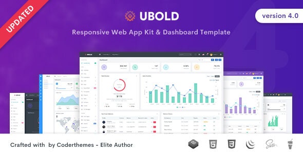 Ubold v6.1.0 – 管理和仪表板模板