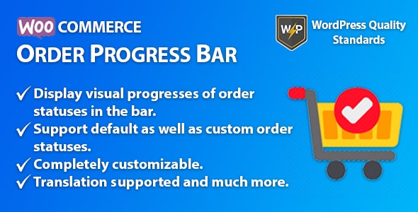 WooCommerce Order Progress Bar | Order Tracking v1.0.2