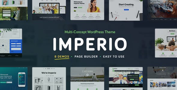 Imperio v2.2 – WordPress商业、电子商务、投资组合和摄影主题