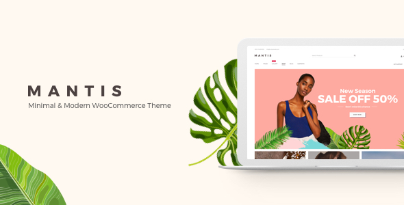 Mantis v1.3.0 – WooCommerce 最小和现代主题