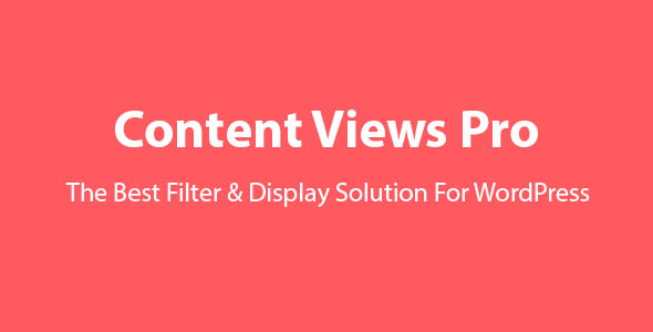 Content Views Pro v7.0 – WordPress 最佳过滤器和网格插件