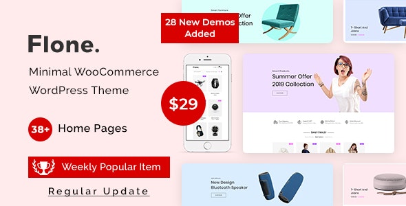 Flone v3.4.9 – 最小的 WooCommerce WordPress 主题